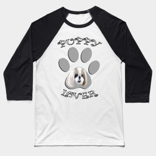 Shih-Tzu Custom Gifts Dog Lover Gifts, Shih Tzu Mom & Dad Gift Paw Print Puppy Lover Graphic Baseball T-Shirt